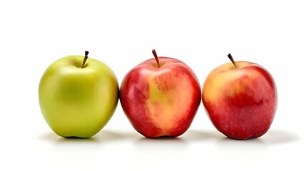 red and green apples