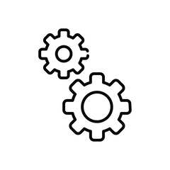 Fototapeta premium Gears vector icon