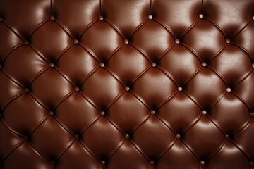 Fototapeta premium Luxurious brown leather upholstery texture