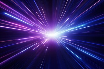 Obraz premium Vibrant cosmic light burst illustration
