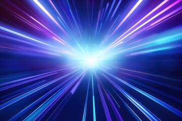 Obraz premium Vibrant futuristic light burst illustration