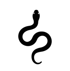 black snake vector illustration