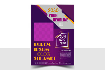 Fashion collection flyer and poster template.