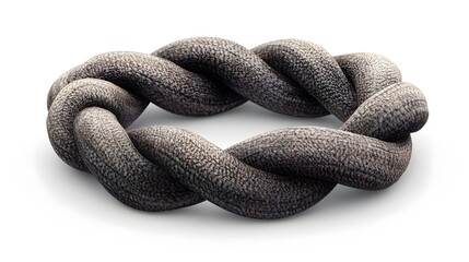 Intricate 3D Rendered Hair Accessory Against Pure White Background