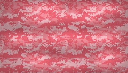Pink camouflage military pattern repeated. Print vector camouflage pattern seamless for clothing design.