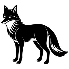 Fox Silhouette Black Vector