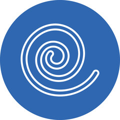 Danish Pastry line circle icon