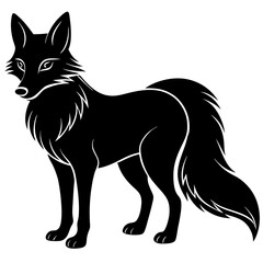 Fox Silhouette Black Vector