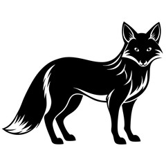 Fox Silhouette Black Vector