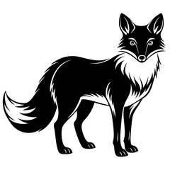 Fox Silhouette Black Vector