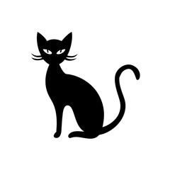 halloween cat vector  silhouette