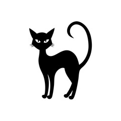 halloween cat vector  silhouette