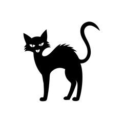 halloween cat vector  silhouette