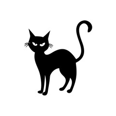 halloween cat vector  silhouette