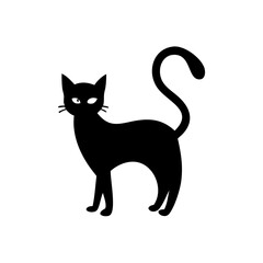 halloween cat vector  silhouette