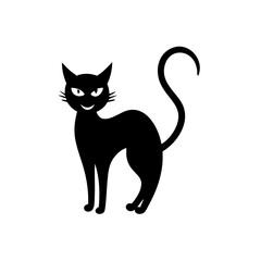 halloween cat vector  silhouette