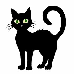 halloween cat vector  silhouette