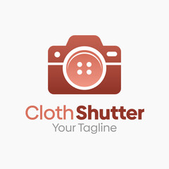 Cloth Shutter Logo Design Template. Good for Business, Agency, Community and Organization