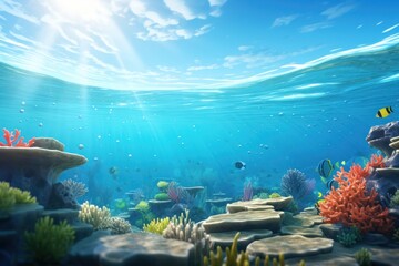 Sea underwater outdoors nature.