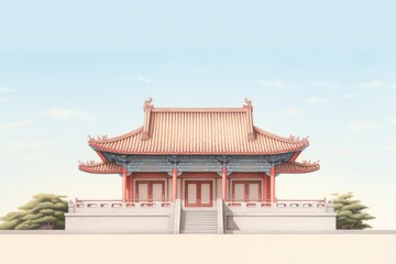 Obraz premium Architecture building temple sky.