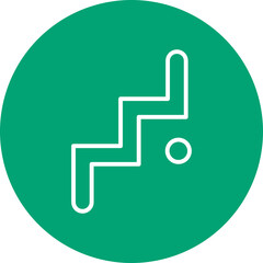 Obraz premium Stickhandling line circle icon