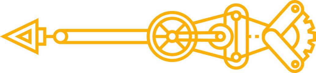 Arrow Steampunk Design Illustration