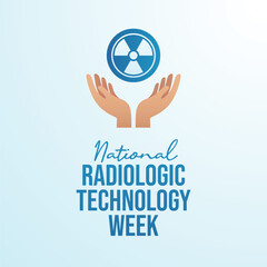 National Radiologic Technology Week vector design template good for celebration usage. National Radiologic Technology Week design. flat design. eps 10.