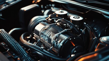 engine of car  Internal design of engine