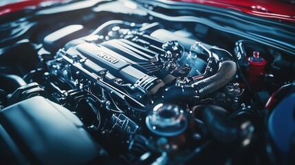 engine of car  Internal design of engine