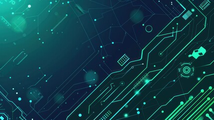 Abstract Digital Circuitry Background