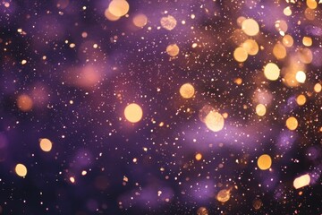 Obraz premium Glittering purple and gold bokeh