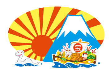 巳年　宝船