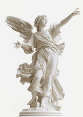 Fototapeta premium Elegant angelic marble statue