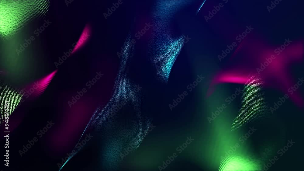 Canvas Prints abstract fractal waves curve christmas background - light and shadows blurred loop animated video