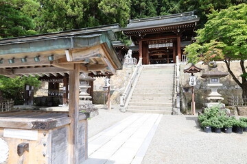  A Japanese shrine : a scene of the precincts of Sakurayama-hachimangu Shrine in Takayama City in Gifu Prefecture