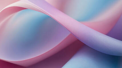 Abstract image of fluid pastel waves blending pink, purple, and blue colors, evoking a sense of serenity.