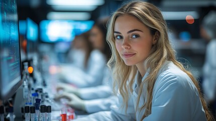 Researchers engage in discussions about CRISPR advancements in a laboratory setting