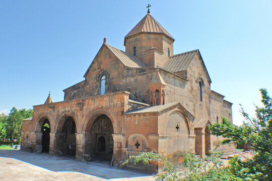 Etchmiadzin Cathedral  the mother church of the Armenian Apostolic Church, located in the city dually known as Etchmiadzin (Ejmiatsin) and Vagharshapat, Armenia.