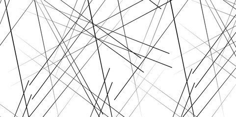 Modern, contemporary art-like illustration, Abstract white background with an chaotic black lines.