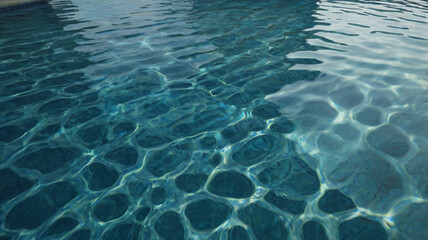 Obraz premium View of water on swimming pool surface