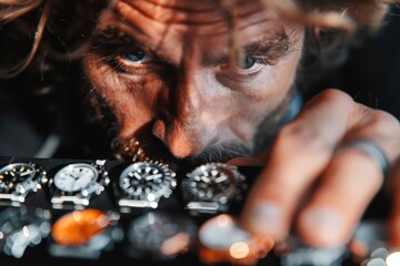 Luxury watch enthusiasts engaged in discussion at a high-end event