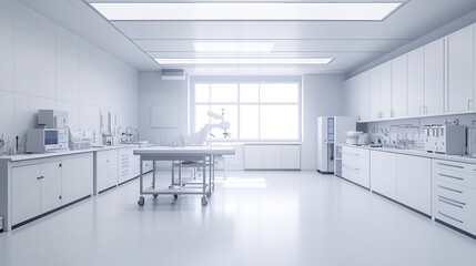 white laboratory 3d
