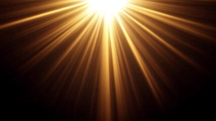 god heaven light golden sunlight rays beam through darkness dynamic background video - Powered by Adobe