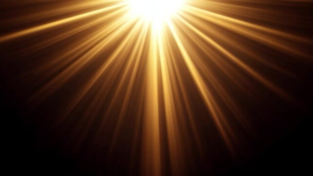 god heaven light golden sunlight rays beam through darkness dynamic background video