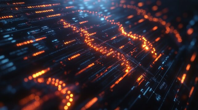 Futuristic CRISPR gene-editing interface with glowing data streams in a high-tech environment