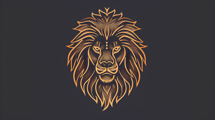 leo zodiac icon with colored background