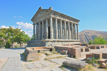 Fototapeta premium The Garni Temple the only standing Greco-Roman colonnaded building in Armenia.