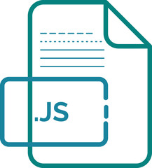 JS File extension icon little dot and color fill