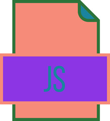 JS File icon fill and outline crisp corners