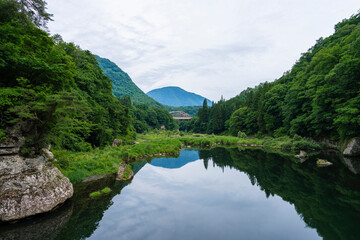 福島県を流れる阿賀川